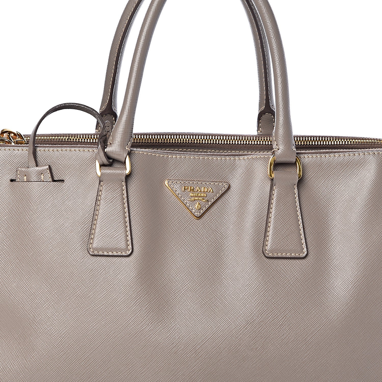 Prada Saffiano Large Galleria Double Zip Tote Argilla 7 of 13