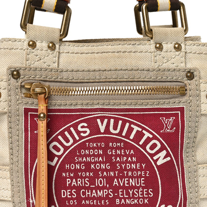 Louis Vuitton Toile Globe Shopper Cabas PM Red 7 of 9