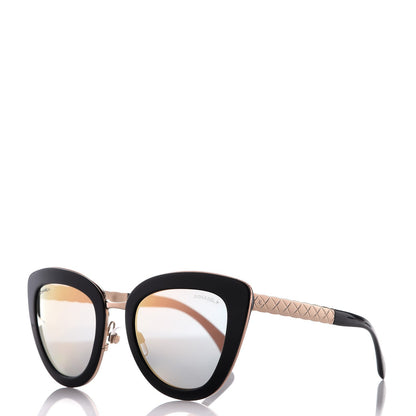 Chanel Cat Eye Quilted Sunglasses 5368 Black Pink 1 of 8