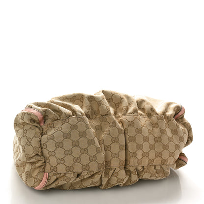 Gucci Monogram Medium D Gold Ring Hobo Pink 4 of 10