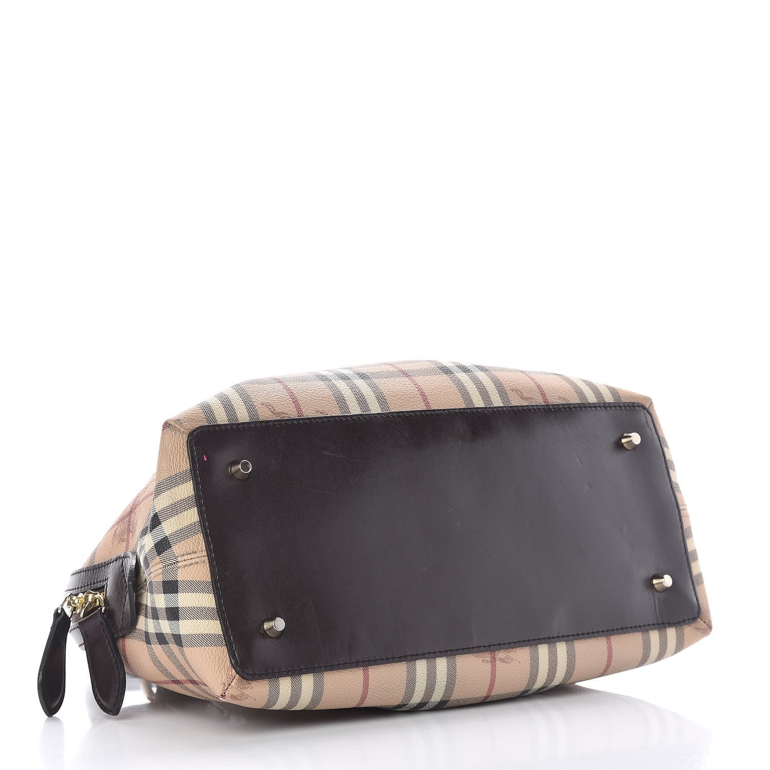 Burberry Haymarket Check Thornley Satchel Chocolate 4 of 22