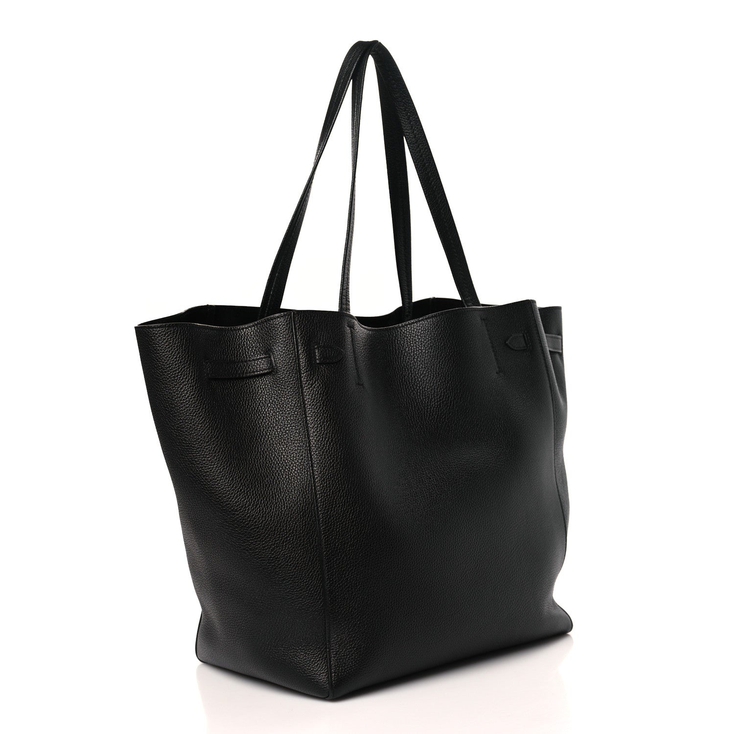 Celine Soft Grained Calfskin Small Belt Cabas Phantom Black 3 of 9