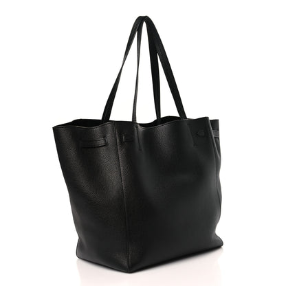 Celine Soft Grained Calfskin Small Belt Cabas Phantom Black 3 of 9