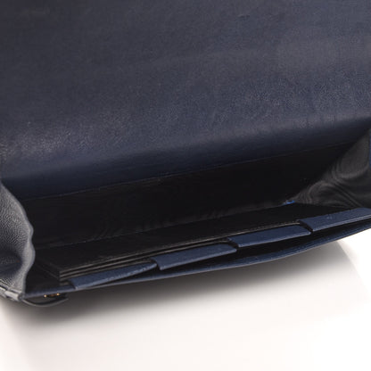 Saint Laurent Calfskin Classic Y Document Case Clutch Navy Blue 5 of 9