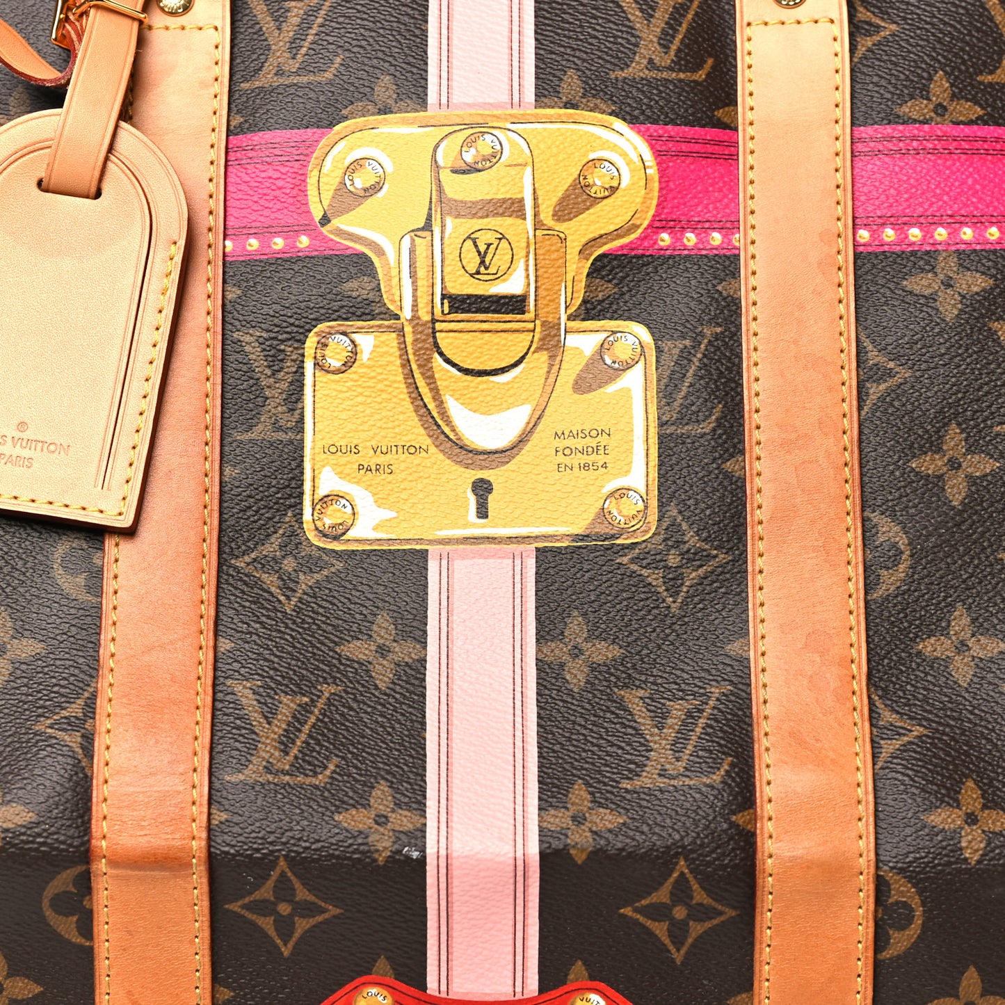 Monogram Summer Trunks Keepall Bandouliere 50