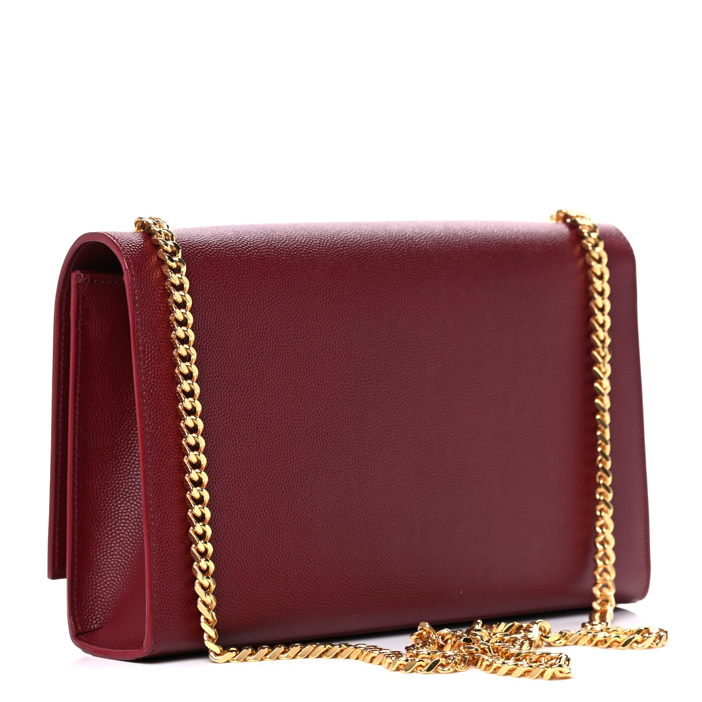 Grain De Poudre Medium Monogram Kate Satchel Dark Red