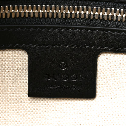 Gucci Calfskin GG Tennis Embossed Tote Bag Black 6 of 10