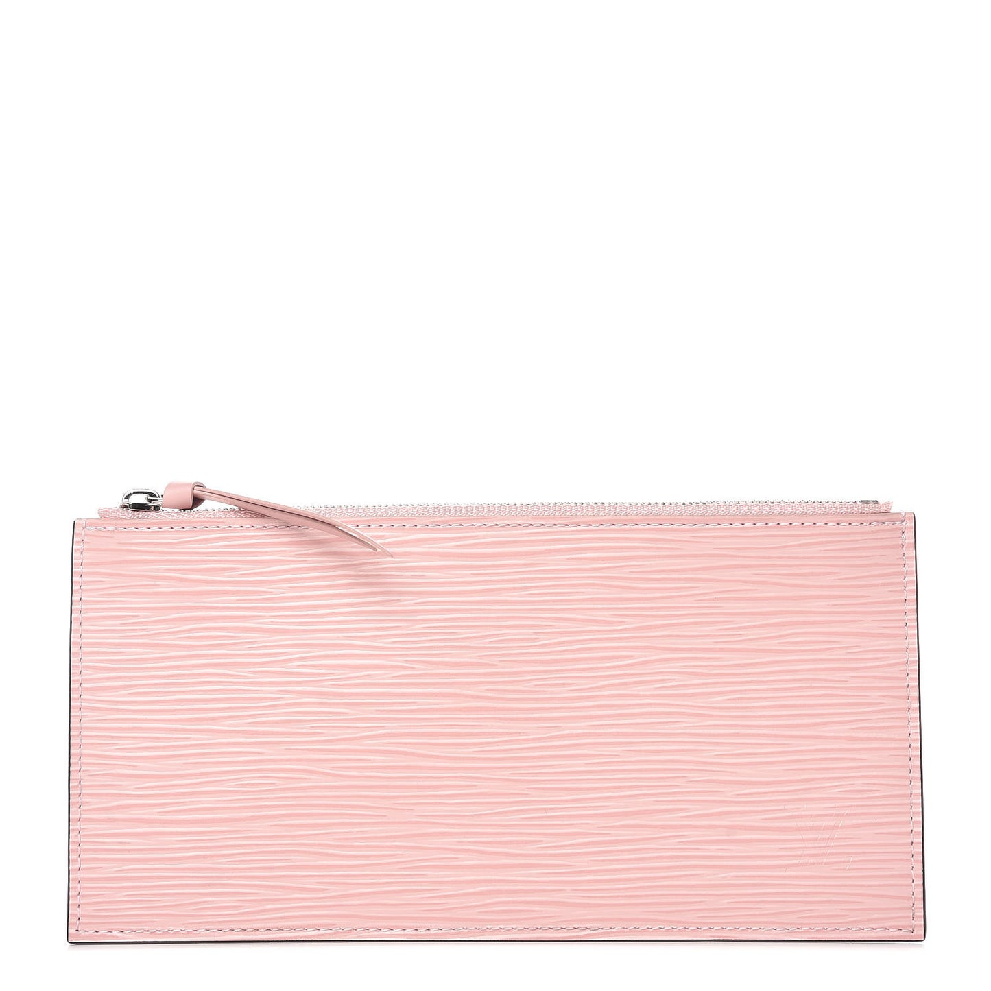 Epi Felicie Chain Wallet Zippered Insert Rose Ballerine