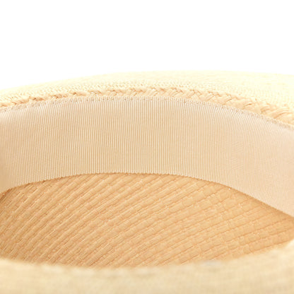 Hermes Straw Brides De Gala Panama Hat 57 Naturel Ecru Black 6 of 9