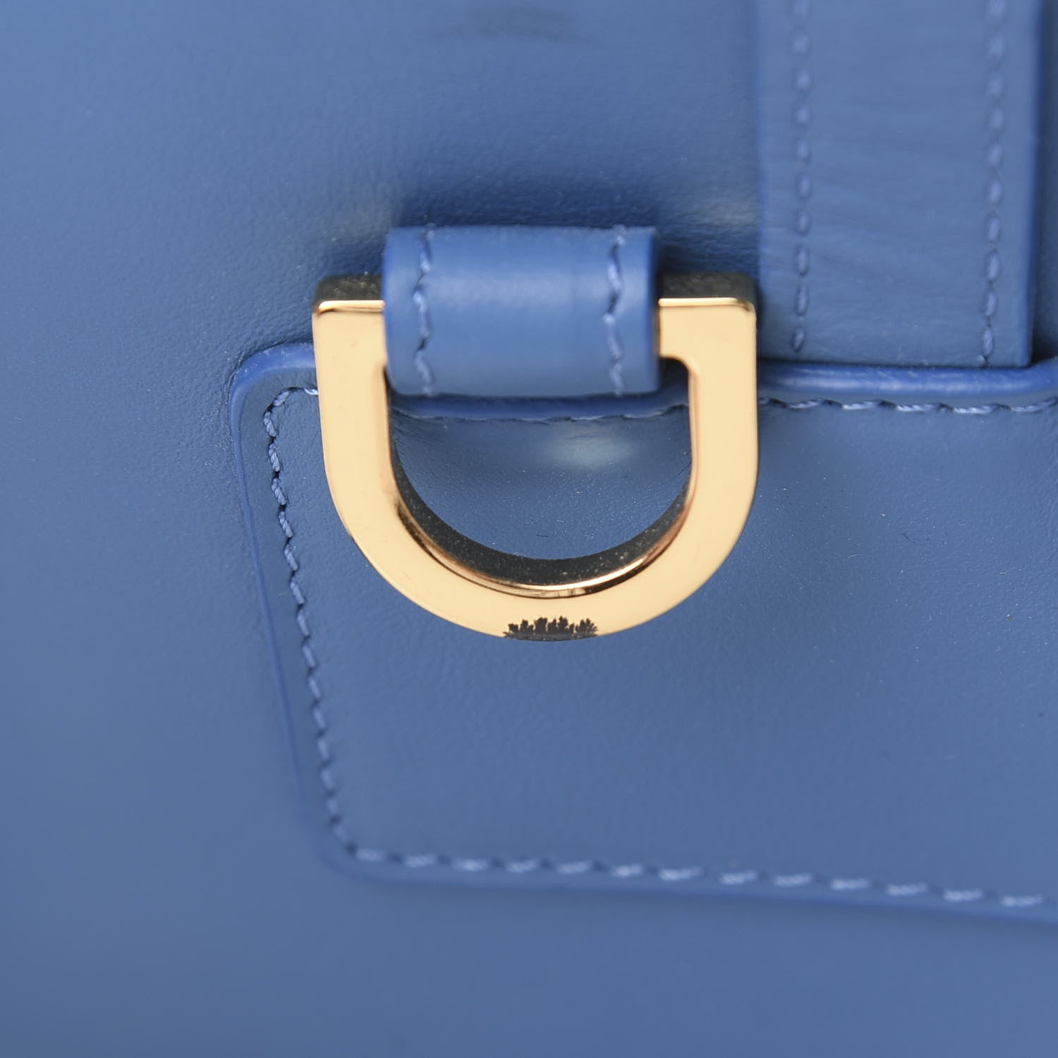 Mansur Gavriel Calfskin Mini Lady Bag Sea Blue 10 of 10