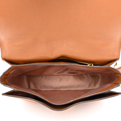 Miu Miu Goatskin Madras Shoulder Bag Cuoio 5 of 16