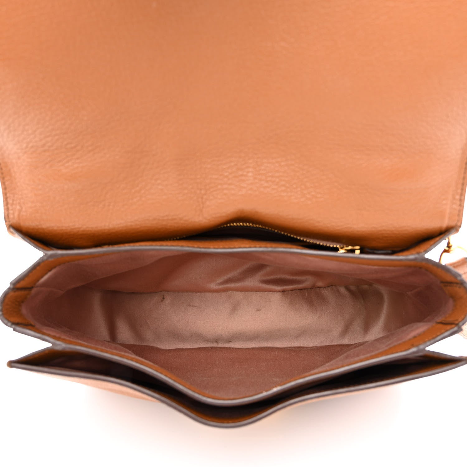 Miu Miu Goatskin Madras Shoulder Bag Cuoio 5 of 16