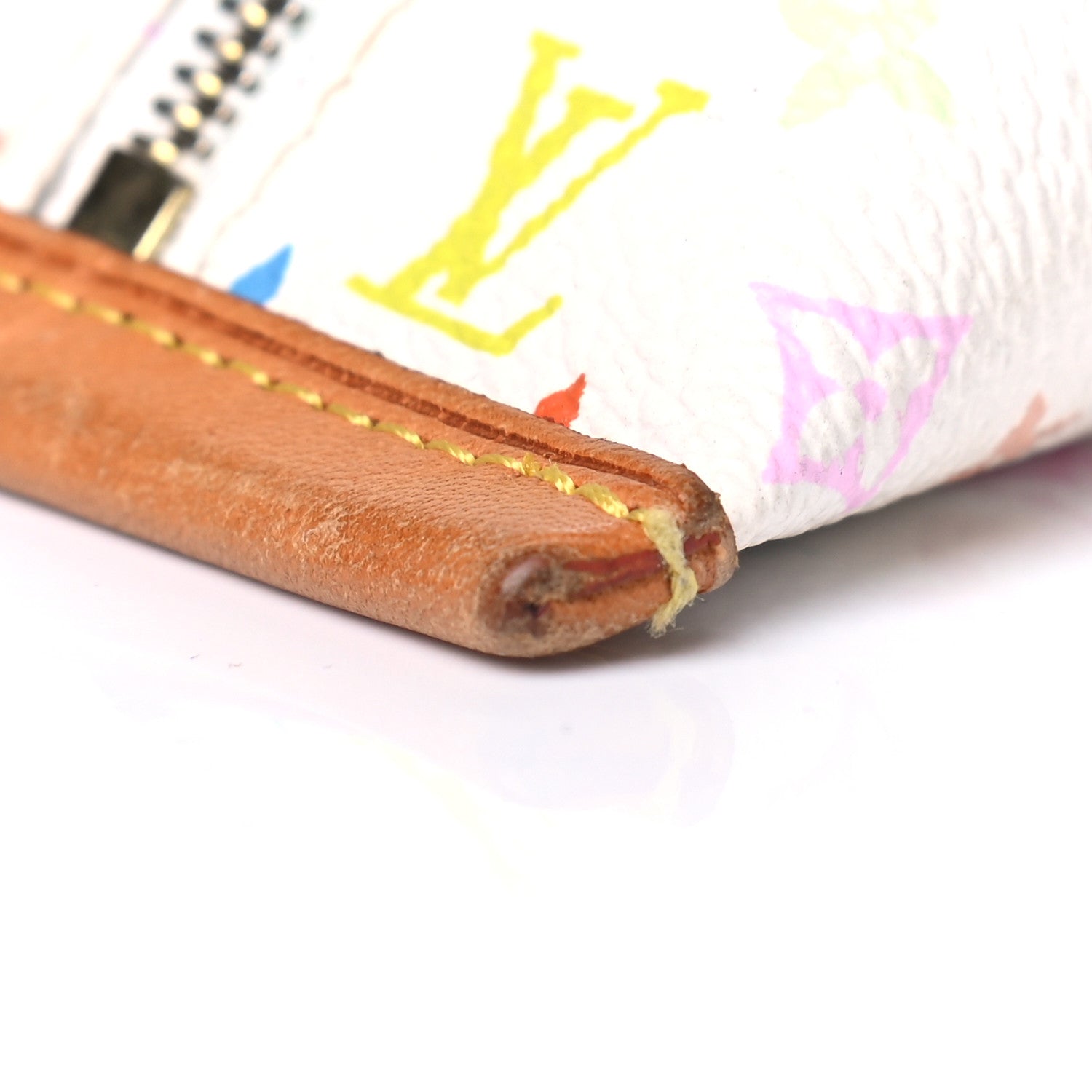 Louis Vuitton Monogram Multicolor Berlingot Coin Purse White 5 of 8