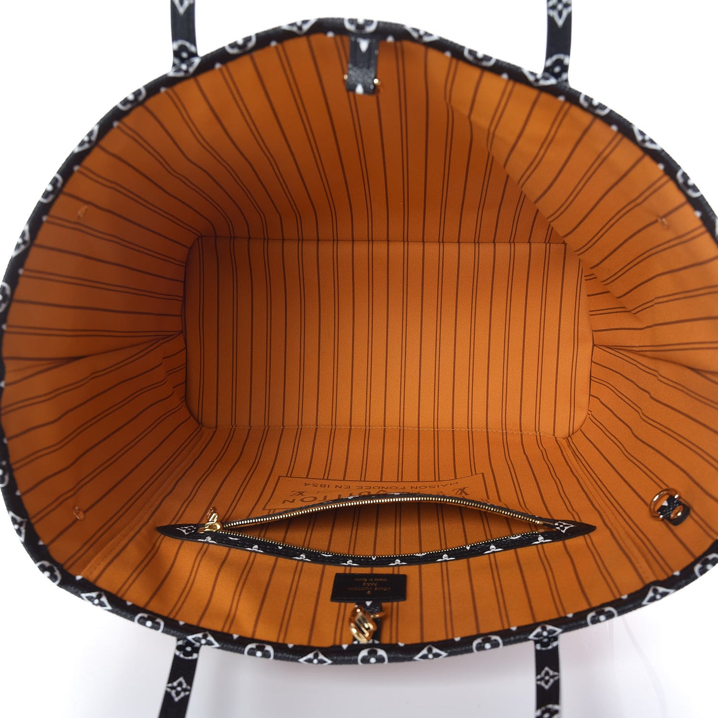 Monogram Giant Jungle Neverfull MM Black