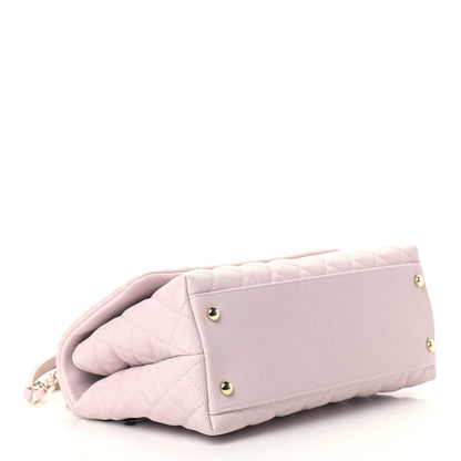 Chanel Caviar Quilted Small Coco Handle Flap Light Pink 4 of 9