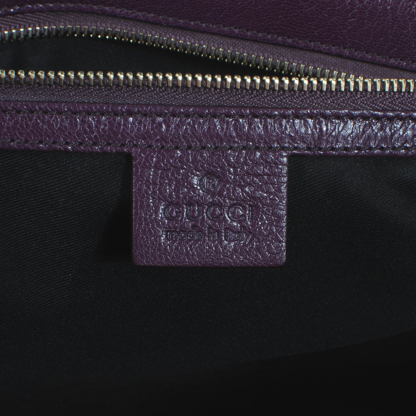 Leather Blondie Satchel Purple