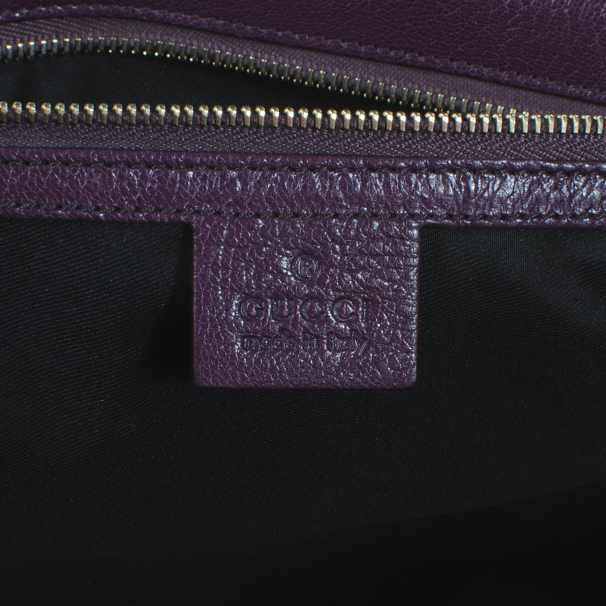 Gucci Leather Blondie Satchel Purple 6 of 8