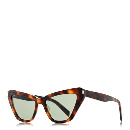 Saint Laurent Acetate New Wave Cat Eye Sunglasses SL 466 Tortoise 1 of 8
