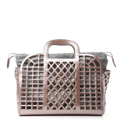 Louis Vuitton Metallic Patent Reef Jelly Basket MM Pink 1 of 16