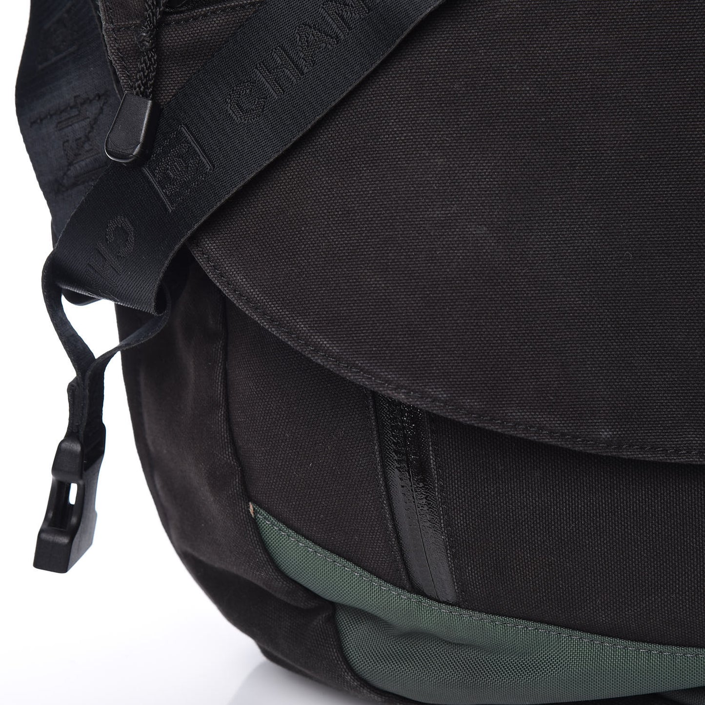 Canvas Nylon Sport Messenger Black