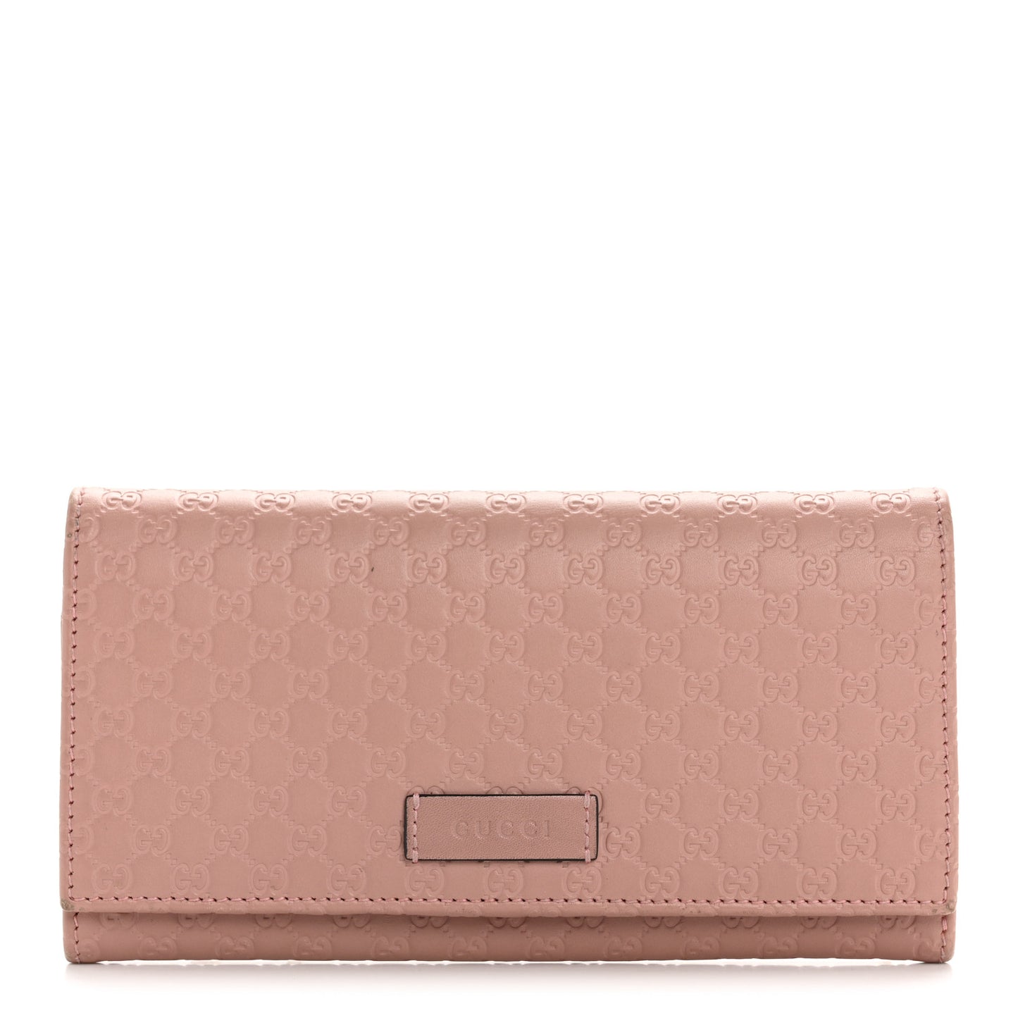 Soft Microguccissima Continental Wallet Soft Pink