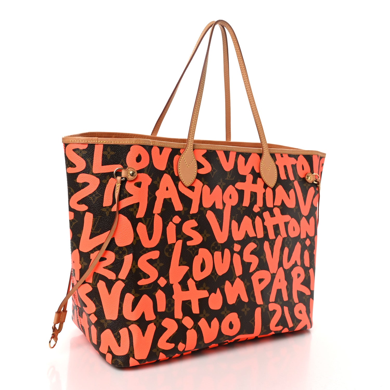 Louis Vuitton Monogram Graffiti Neverfull GM Orange 3 of 10