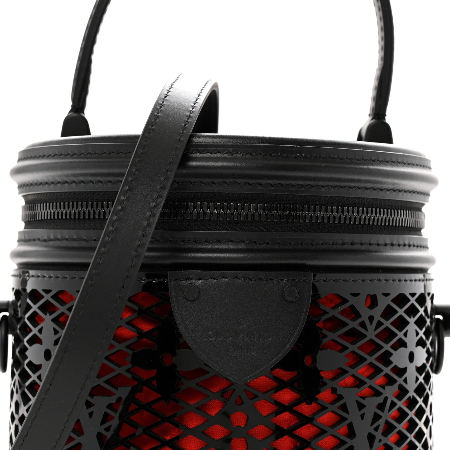 Patent Calfskin Monogram Cannes Black