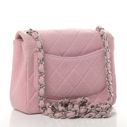 Chanel Jersey Quilted Mini Square Flap Pink 2 of 6