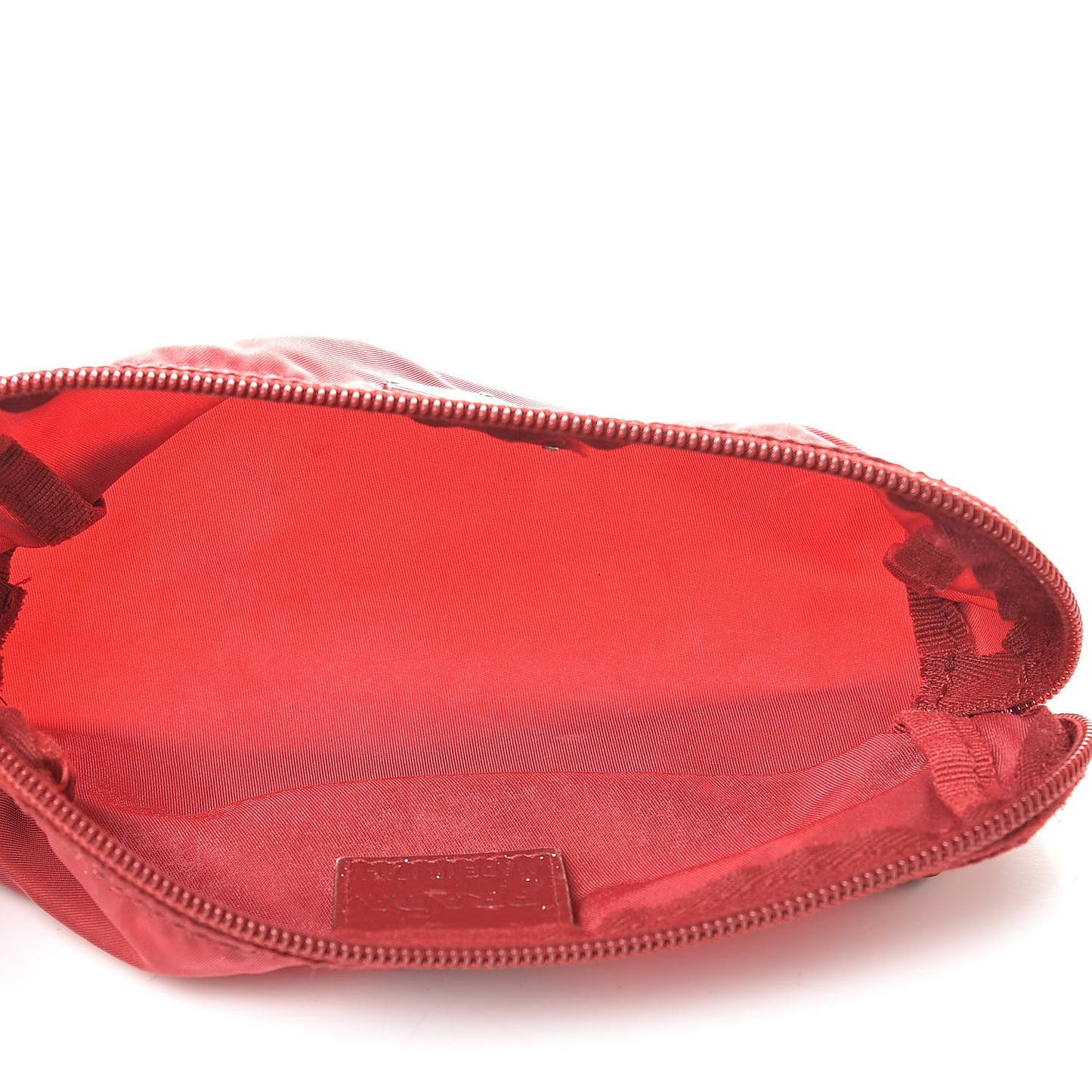 Nylon Vela Cosmetic Pouch Rosso