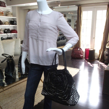 Valentino Garavani Leather Studded Petale Tote 2 of 10