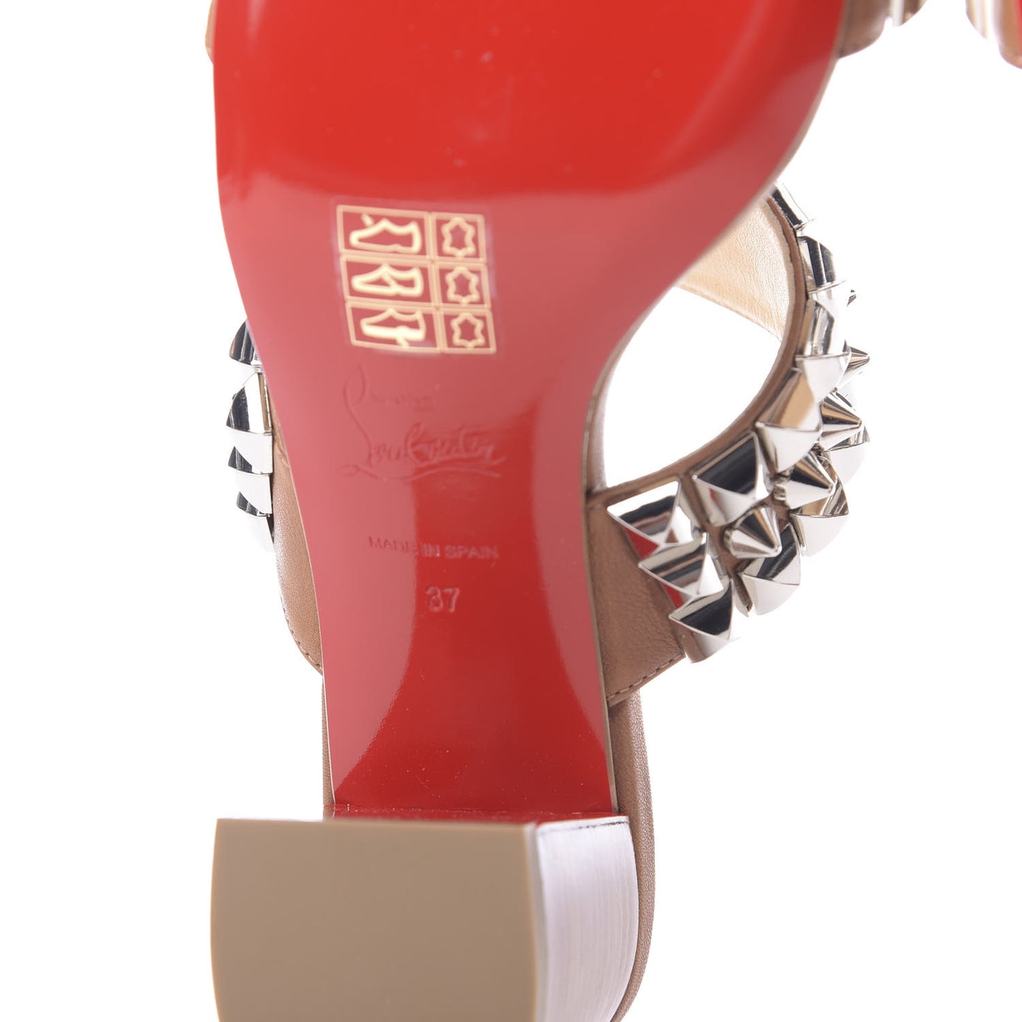 Calfskin Tina Goes Mad 55 Slide Sandals 37 Cuoio