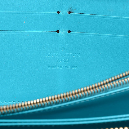 Louis Vuitton Vernis Zippy Wallet Turquoise 7 of 8