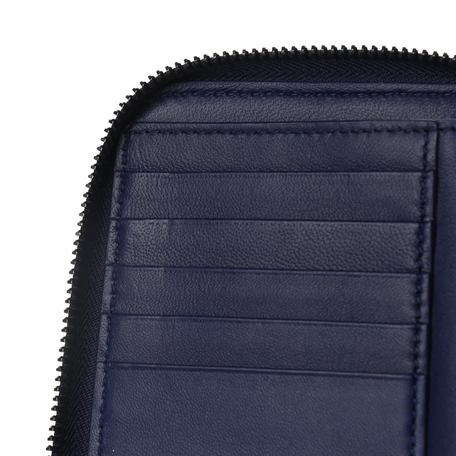 Bottega Veneta Nappa Intrecciato Zip Around Wallet Atlantic 9 of 9