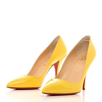 Christian Louboutin Patent Batignolles 100 Pumps 39.5 Canari 3 of 8