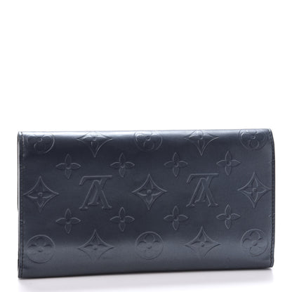 Louis Vuitton Mat Monogram Porte Tresor International Wallet Blue 2 of 7