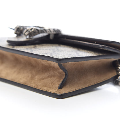 Gucci GG Supreme Monogram Super Mini Dionysus Shoulder Bag Taupe 8 of 10