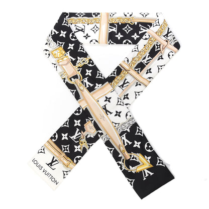 Louis Vuitton Silk Monogram Confidential Bandeau Black 1 of 3