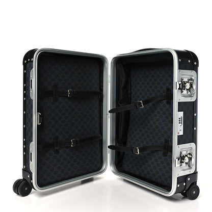 Gucci Aluminum GG Supreme Monogram Porter Cabin Plus Trolley Black 4 of 8