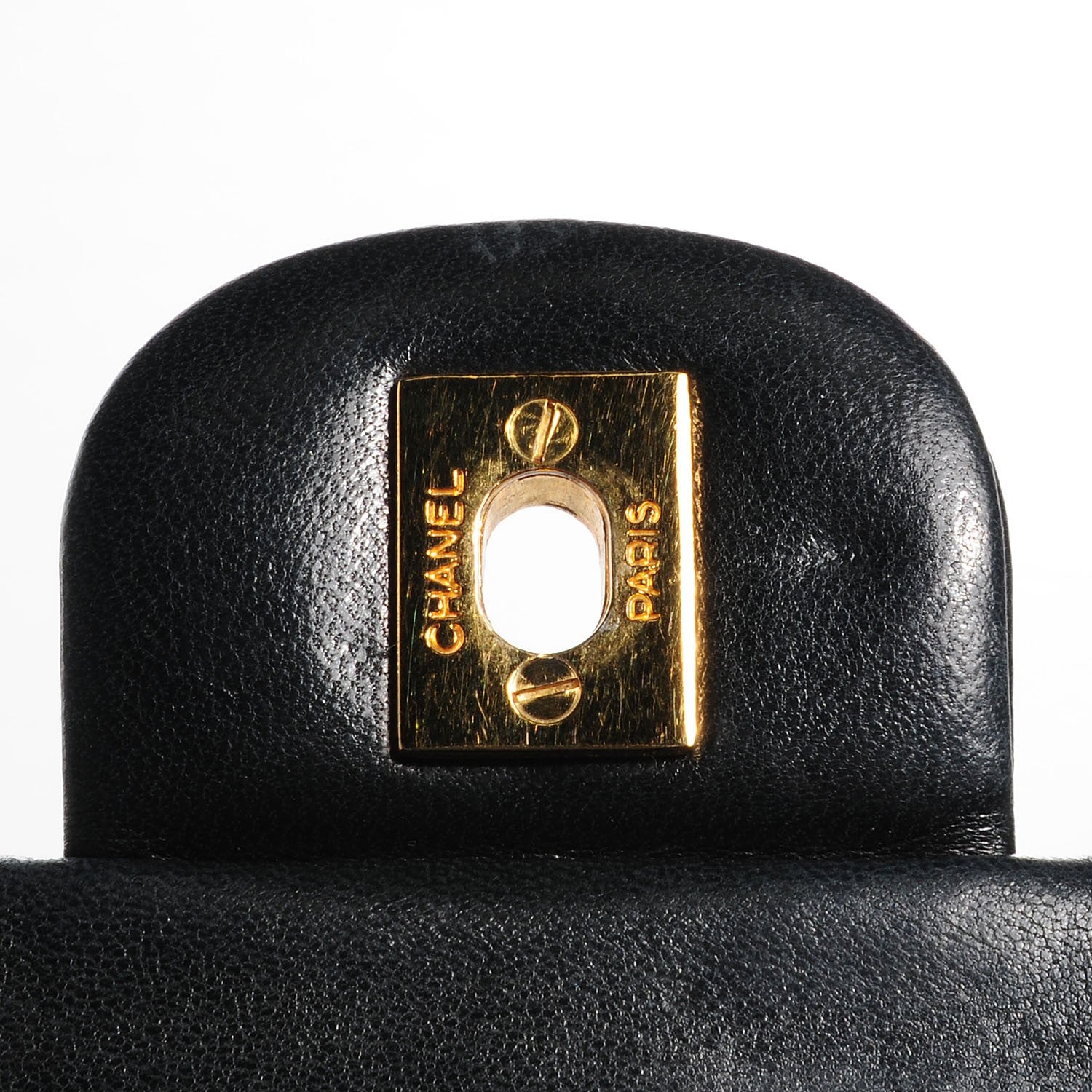 Chanel Lambskin Quilted Medium Double Flap Navy 9 of 9