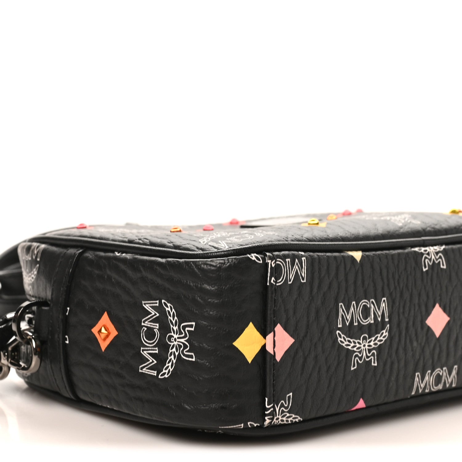MCM Skyoptic Visetos Spectrum Diamond Camera Bag Black 8 of 9