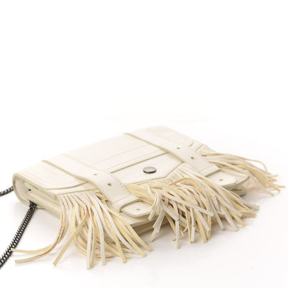 Proenza Schouler Lambskin Fringe PS1 Chain Wallet White 3 of 11