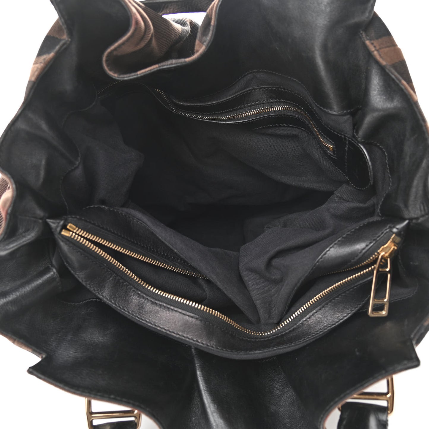 Smoked Check Chain Strap Hobo BLACK