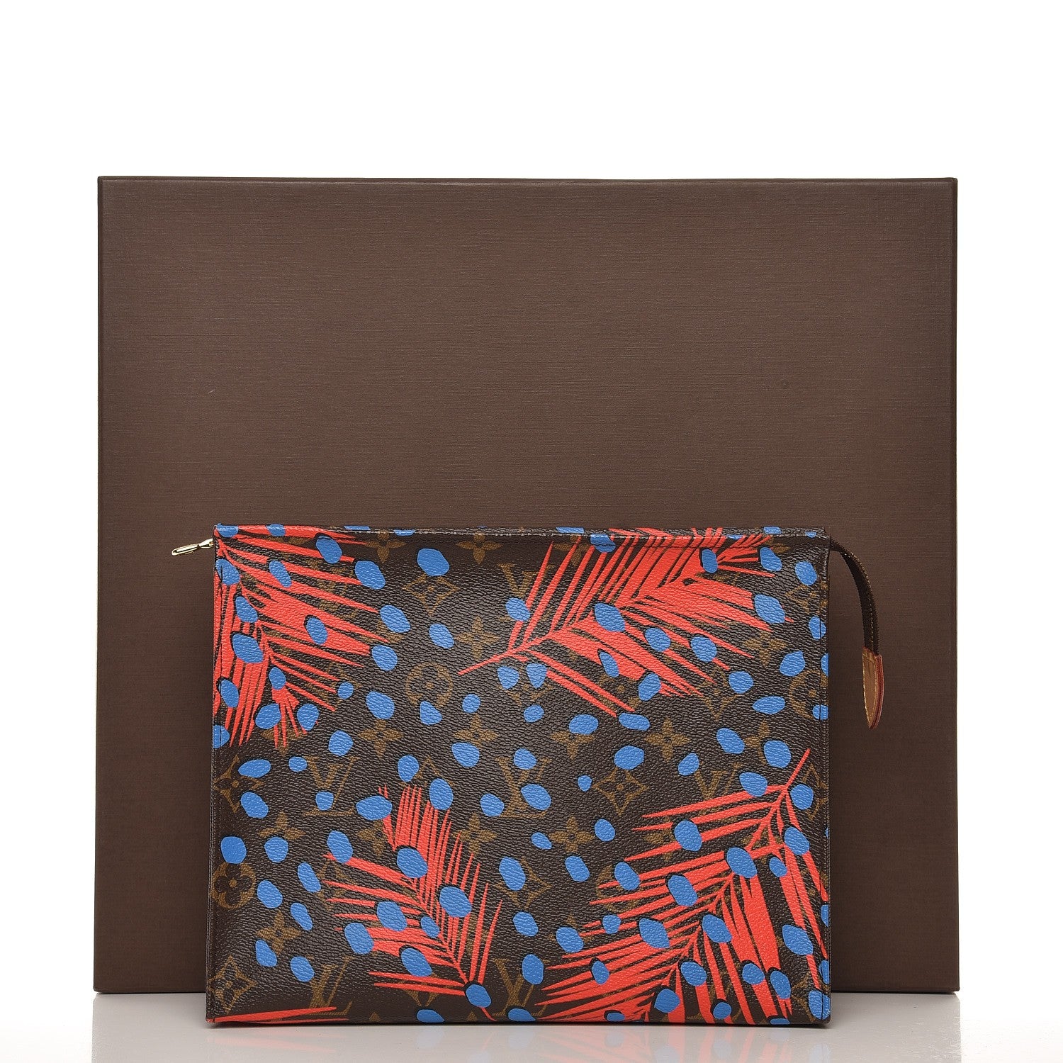 Louis Vuitton Monogram Jungle Dots Toiletry Pouch 26 Coquelicot Denim 8 of 8