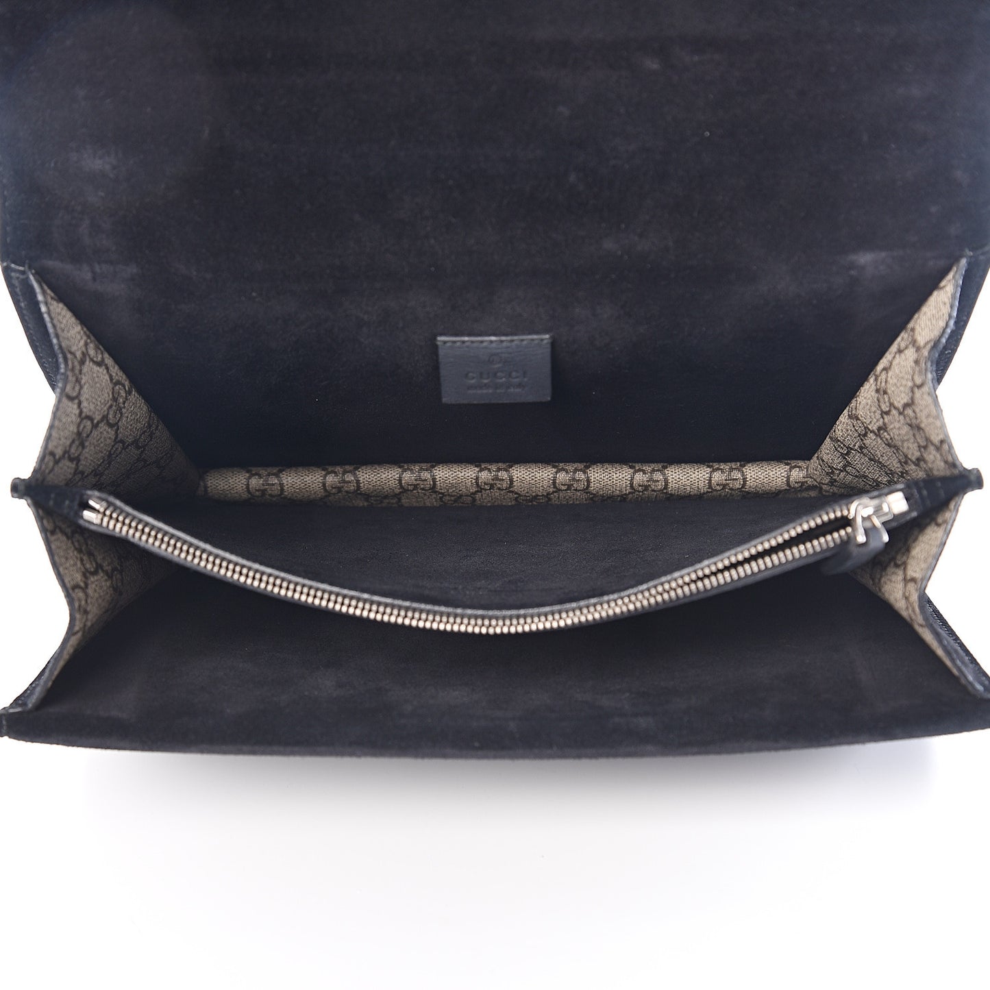 GG Supreme Monogram Medium Dionysus Shoulder Bag Black