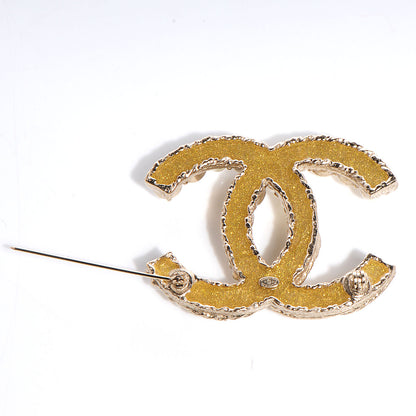 Chanel CC Pearl Large Brooch Pin Gold 3 of 5