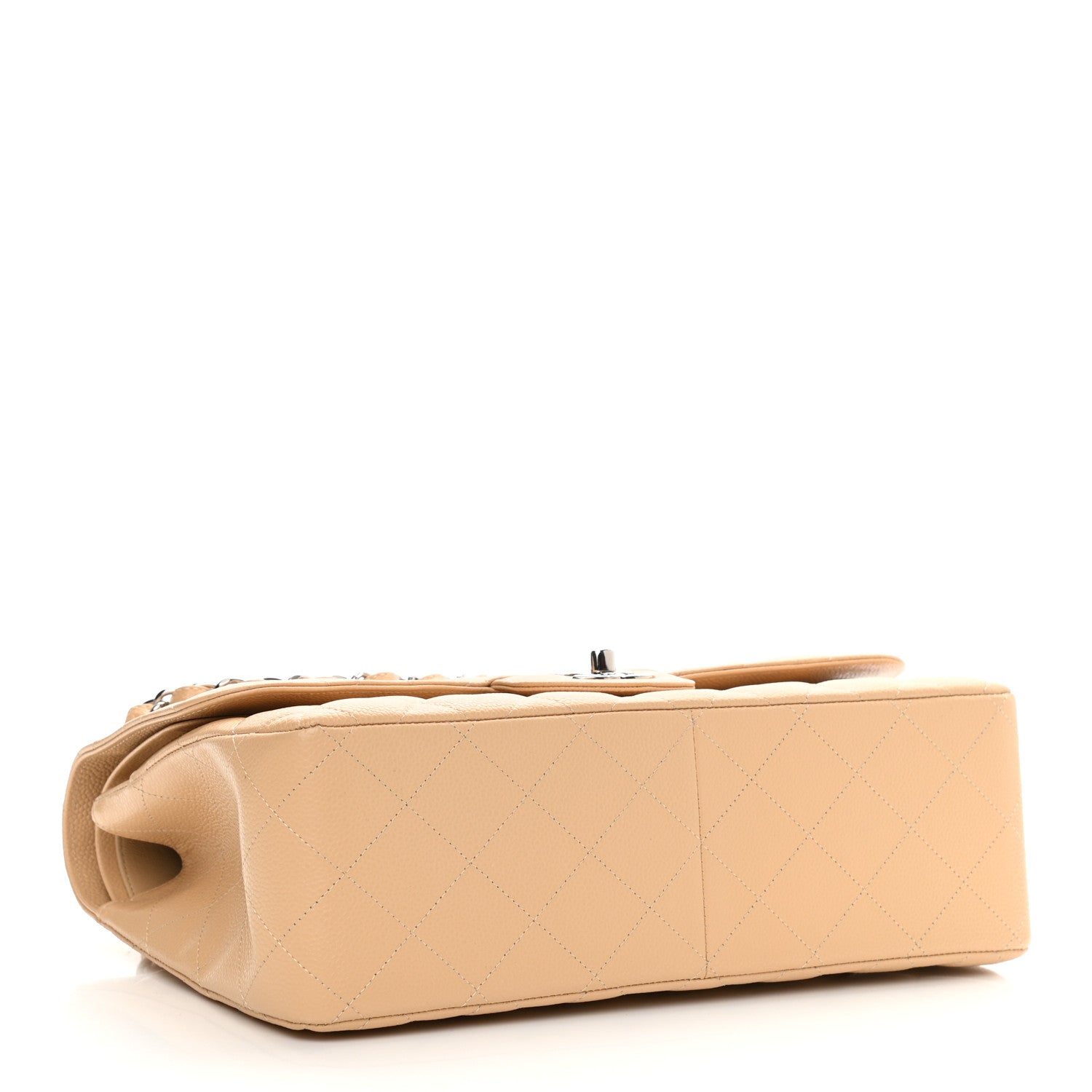 Chanel Caviar Quilted Jumbo Double Flap Beige Clair 4 of 10