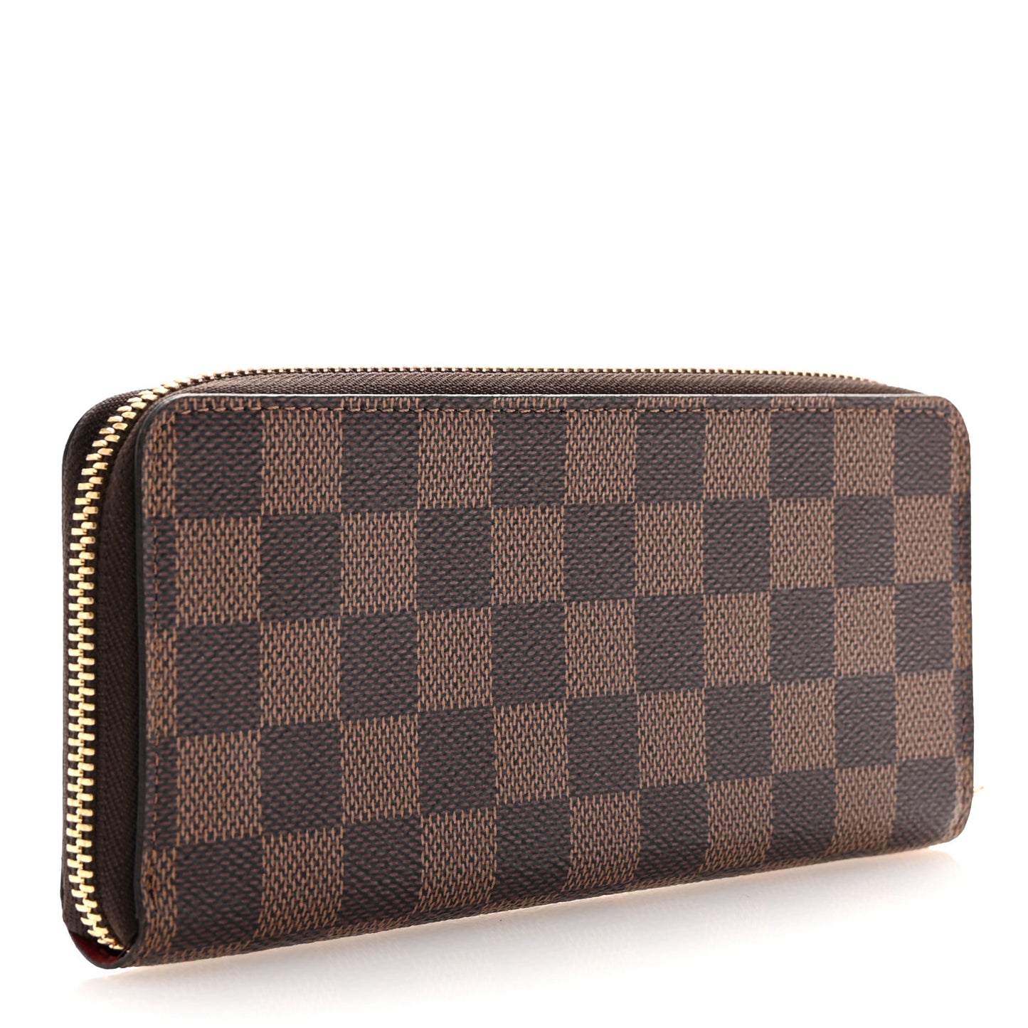 Damier Ebene Clemence Wallet Cherry