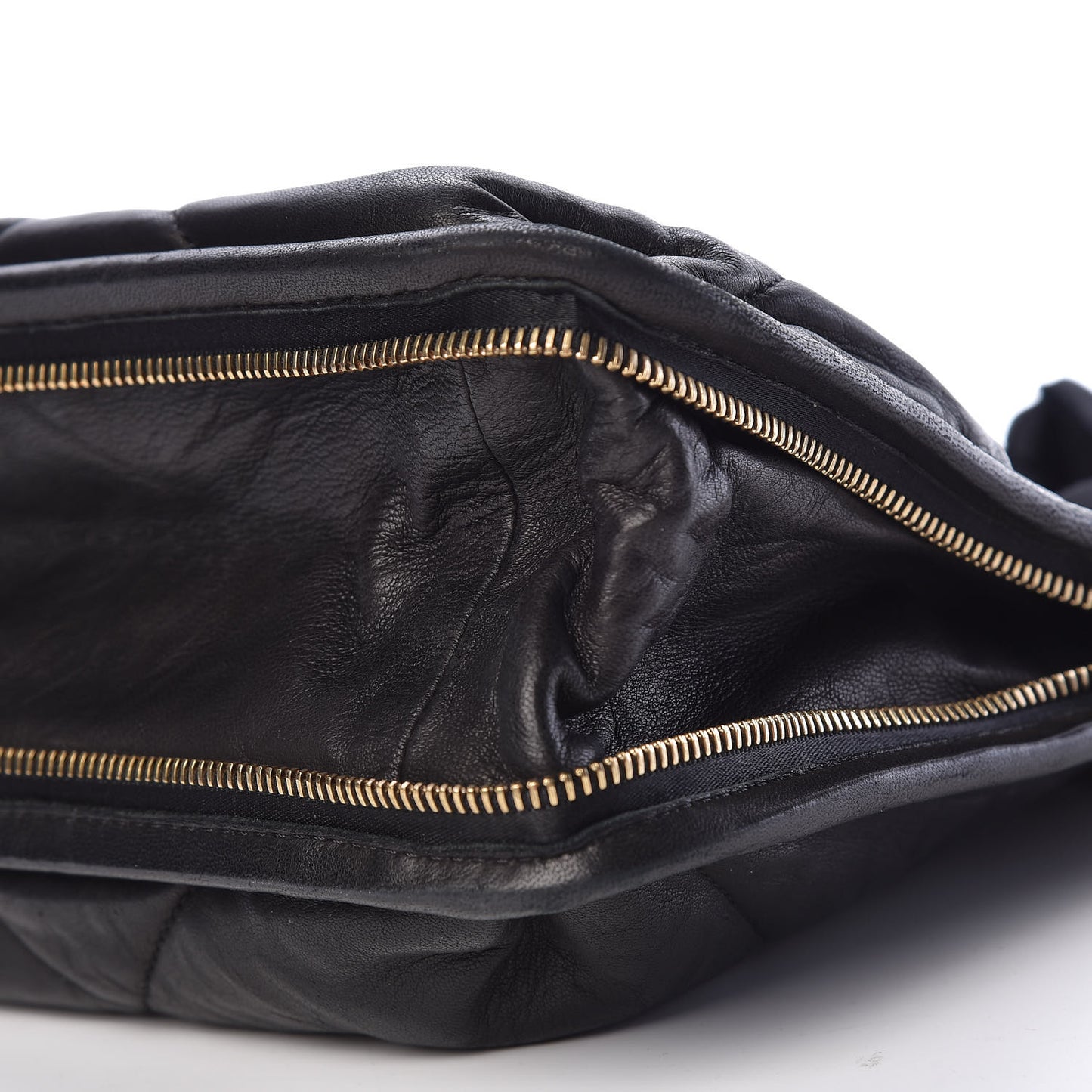 Lambskin Quilted Medium Amalia Shoulder Bag Black