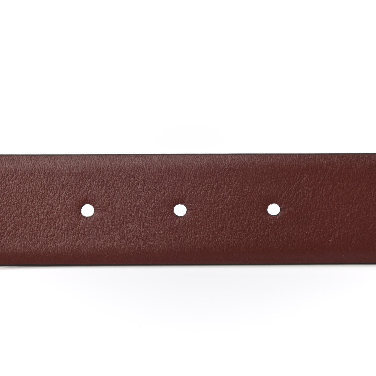 Chanel Calfskin CC Reversible Belt 80 32 Black Burgundy 4 of 4