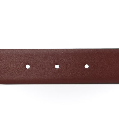 Chanel Calfskin CC Reversible Belt 80 32 Black Burgundy 4 of 4